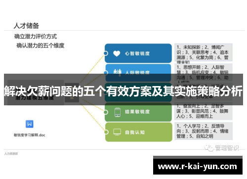 解决欠薪问题的五个有效方案及其实施策略分析